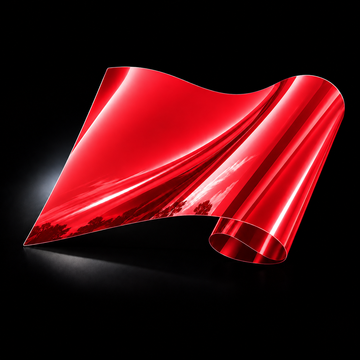 Crimson Red Mirror Automotive Window Tint Film | Noctis Tint