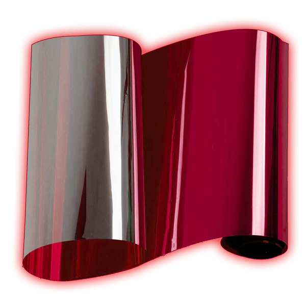 Crimson Red mirror colored window tint film by Noctis Tint